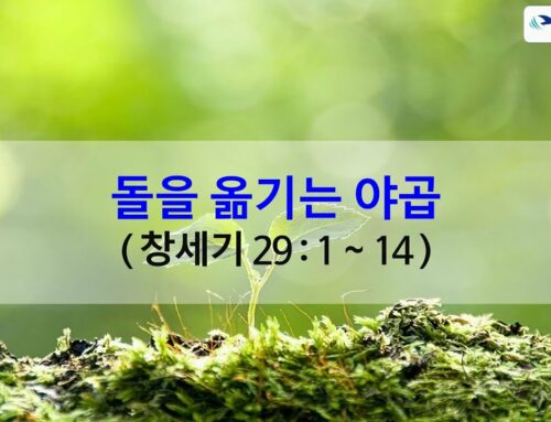 [복음메세지] 돌을 옮기는 야곱 (창 29:1~14)