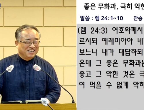 [복음메시지] 좋은 무화과, 극히 악한 무화과(렘24: 1~10)